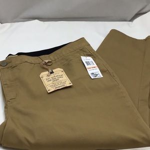 High rise ankle length honey wheat